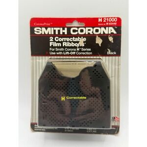 Smith Corona H Series 21000 2 Correctable Film Ribbons Black H63446 Vintage New